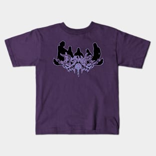 Hell Fire Neon Sign Dethklok Kids T-Shirt